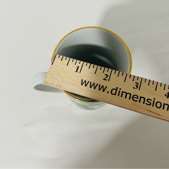 Vintage Russ Berrie Four Seasons Majestic Cat Mug Coffee Tea Beautiful Green - Picture 7 of 7